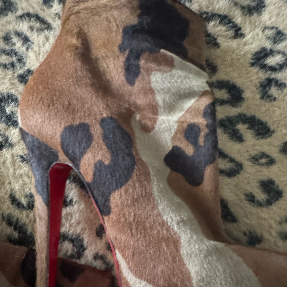 Camouflage High Heel Boots
